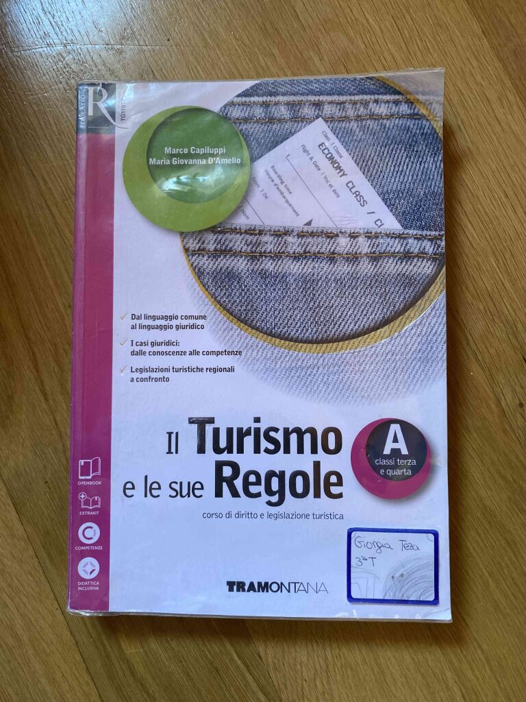 Turismo E Le Sue Regole (il) - Libro Misto Con Openbook