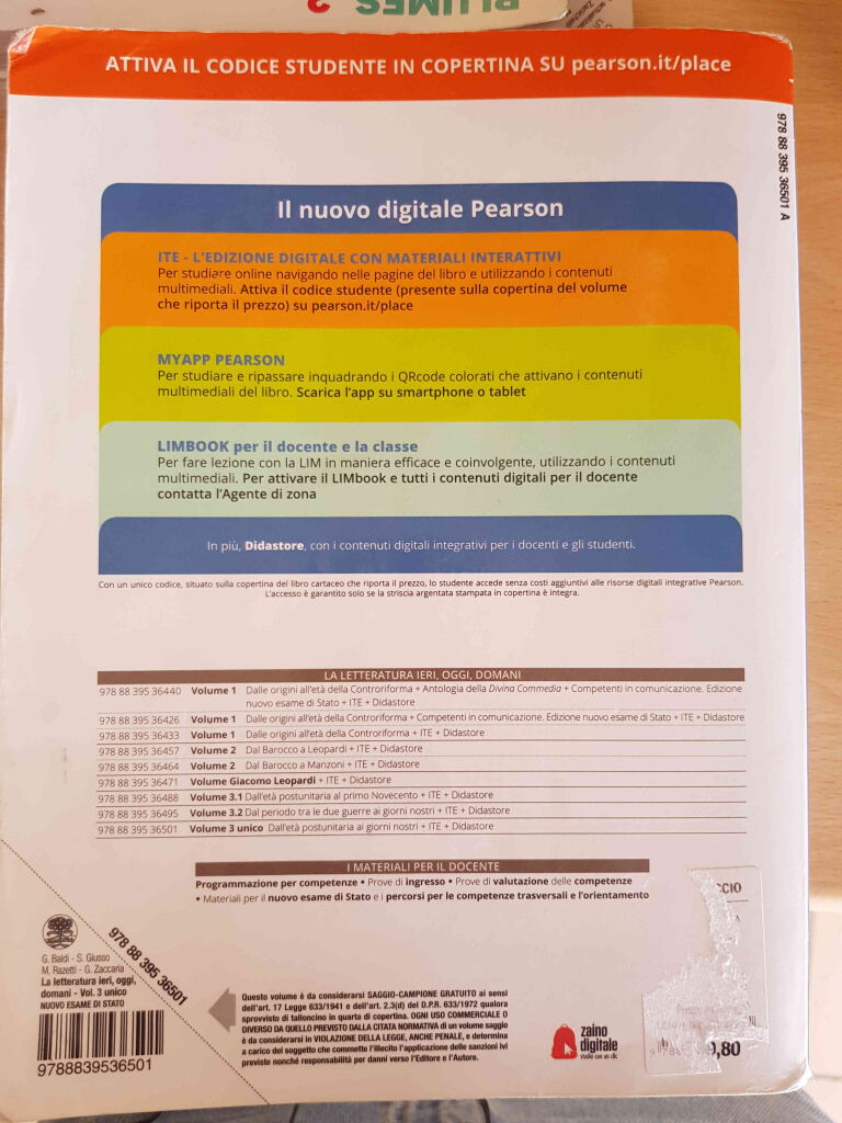 La letteratura ieri, oggi, domani  3 - edizione in volume unico nuovo esame d