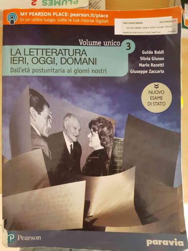 La letteratura ieri, oggi, domani  3 - edizione in volume unico nuovo esame d