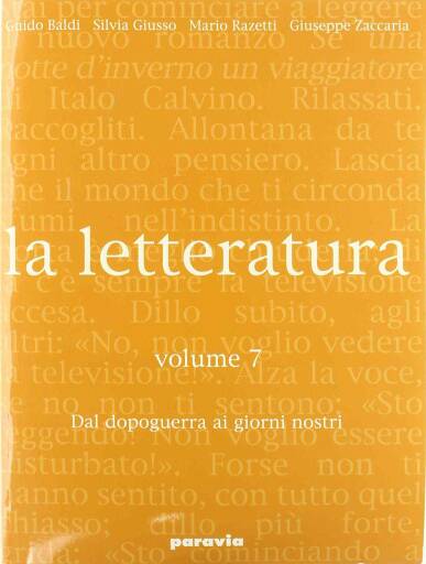 Letteratura (la) - volume 7