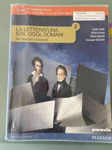 Letteratura ieri, oggi, domani 2 dal barocco a leopardi