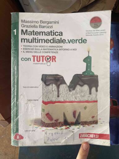 Matematica multimediale verde - volume 1 verde con tutor multimediale (ldm)